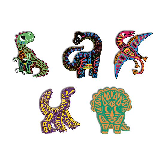 Janod scratch slike Dinosaurs Atelier Set Mini 5+