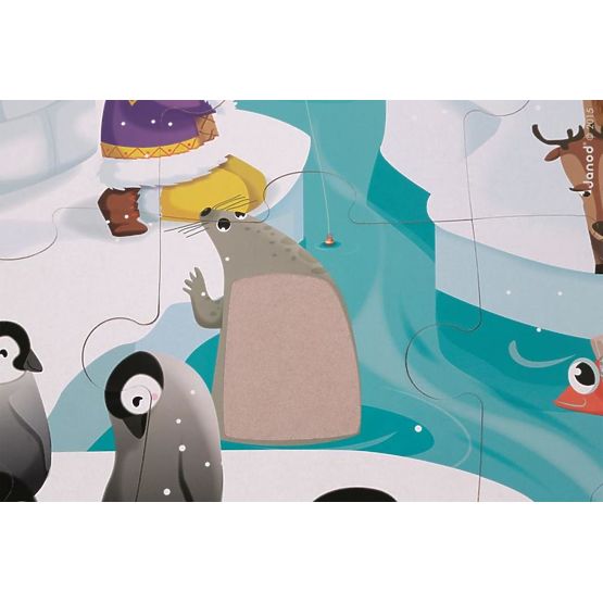 Janod Touch puzzle Življenje na ledu 20 kos