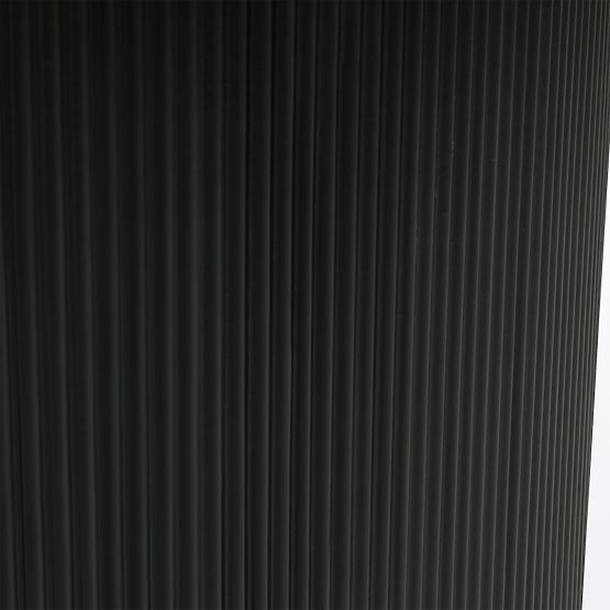 Jedilna miza Maurizio 180 cm, črna, rebrasta