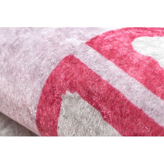 JUNIOR 51828.802 pralna preproga poskok, baletka za otroke proti zdrsu - roza