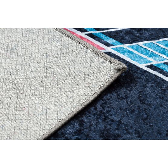 JUNIOR 52069.801 pralna preproga Vesoljska raketa za otroke proti zdrsu - črna