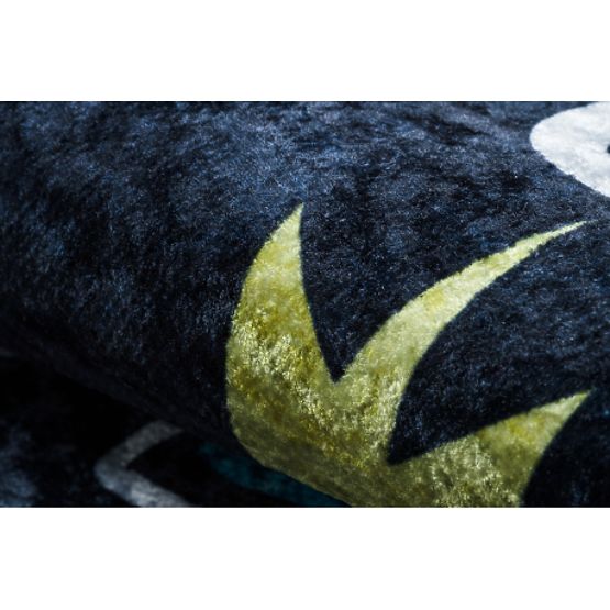 JUNIOR 52069.801 pralna preproga Vesoljska raketa za otroke proti zdrsu - črna