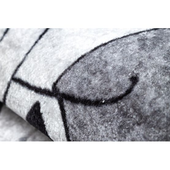 JUNIOR 52107.801 pralna preproga Medvedi, živali, ulice za otroke proti zdrsu - siva