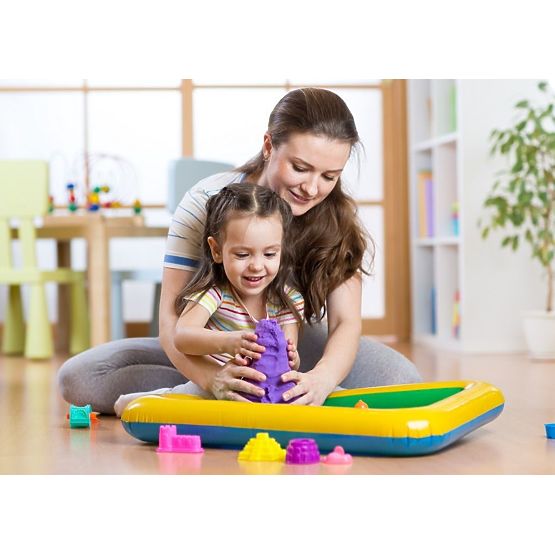 Kinetični pesek 5 kg s peskovnikom