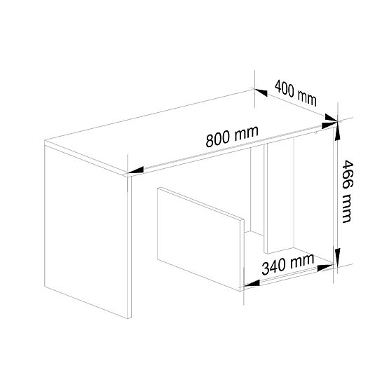 KLUBSKA MIZA PAUL HRAST SONOMA