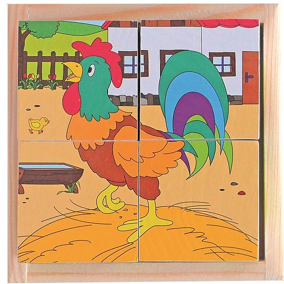 Kockaste puzzle na podeželju