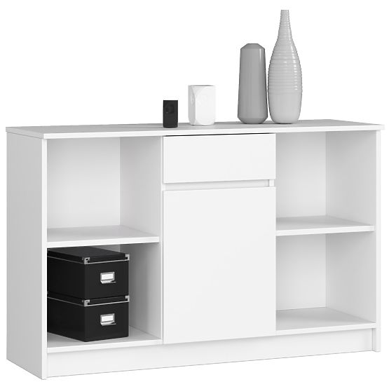 KOMODA B-17 120 cm 1 PREDAL 1 VRATA PK BELA