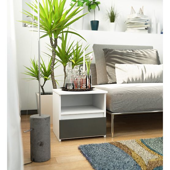 KOMODA CL1 PK BELA / GRAFITNO SIVA