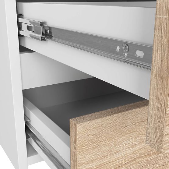 KOMODA CL100 6SZ PK BELA / HRAST SONOMA