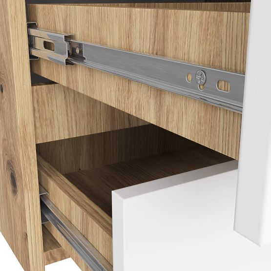 KOMODA CL100 6SZ PK HRAST ARTISAN / BELA