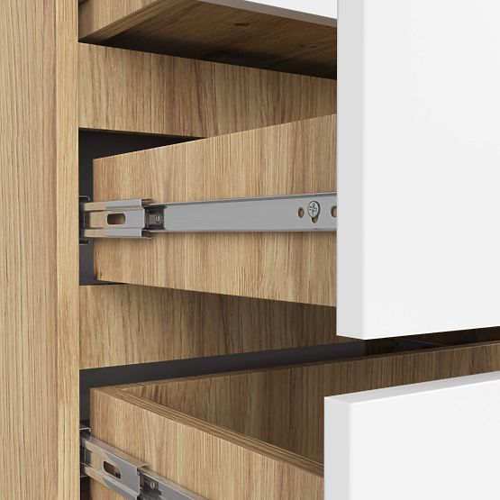 KOMODA CL3 3SZ CLP PK HRAST ARTISAN / BELA