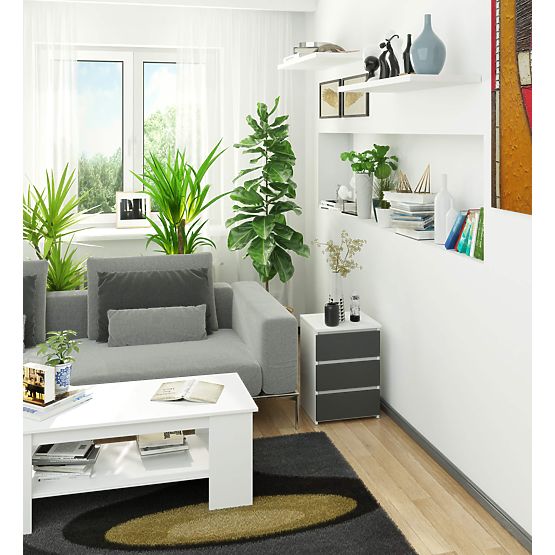 KOMODA CL3/40 PK BELA / SIVA