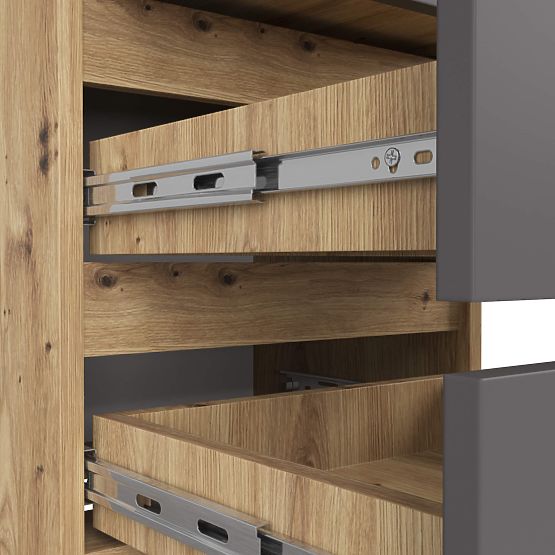 KOMODA CL3/40 PK HRAST ARTISAN / SIVA