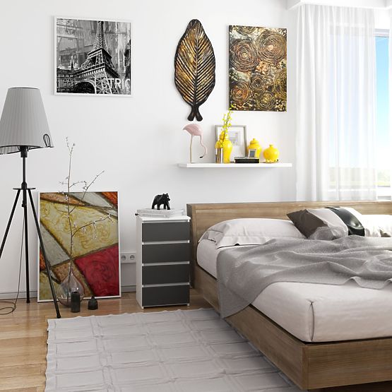 KOMODA CL4 PK BELA / SIVA