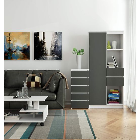 KOMODA CL5 PK BELA / SIVA