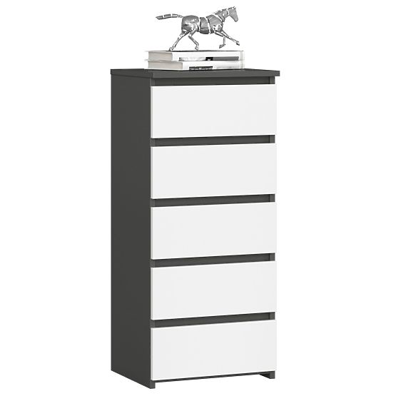 KOMODA CL5 PK GRAFIT SIVA / BELA
