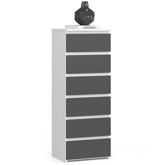 KOMODA CL6 PK BELA / SIVA