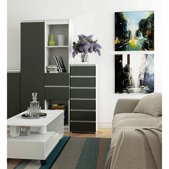 KOMODA CL6 PK BELA / SIVA