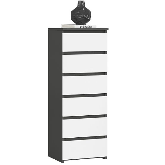 KOMODA CL6 PK GRAFIT SIVA / BELA