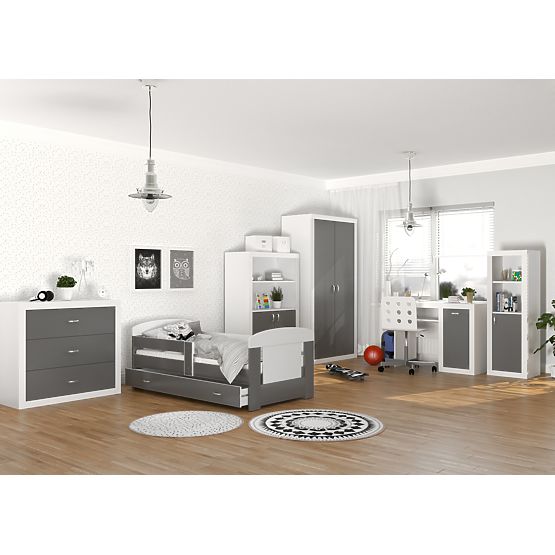 Komoda Filip - bílo-šedá