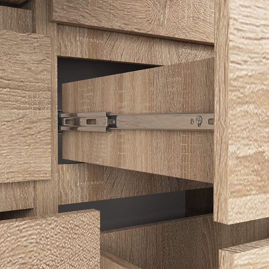 KOMODA K 120 cm 8 PREDALOV PK HRAST SONOMA