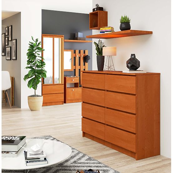 KOMODA K 120 cm 8 PREDALOV PK JELŠA