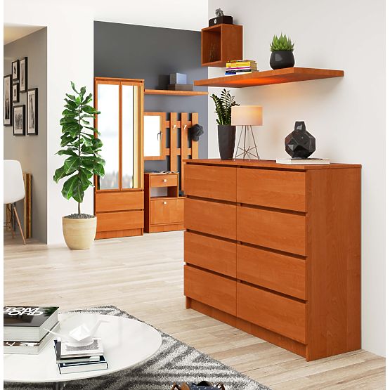 KOMODA K 120 cm 8 PREDALOV PK JELŠA