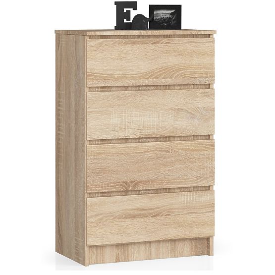 KOMODA K 60 cm 4 PREDALI PK HRAST SONOMA