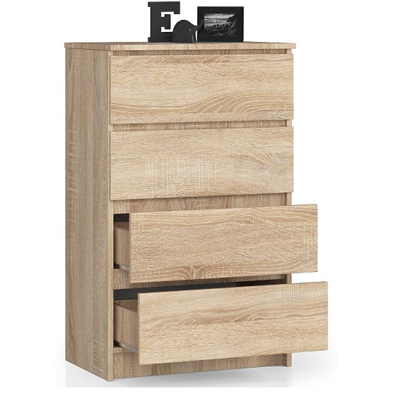 KOMODA K 60 cm 4 PREDALI PK HRAST SONOMA