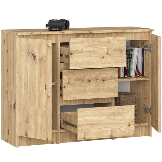 KOMODA K100 2D 3SZ PK HRAST ARTISAN