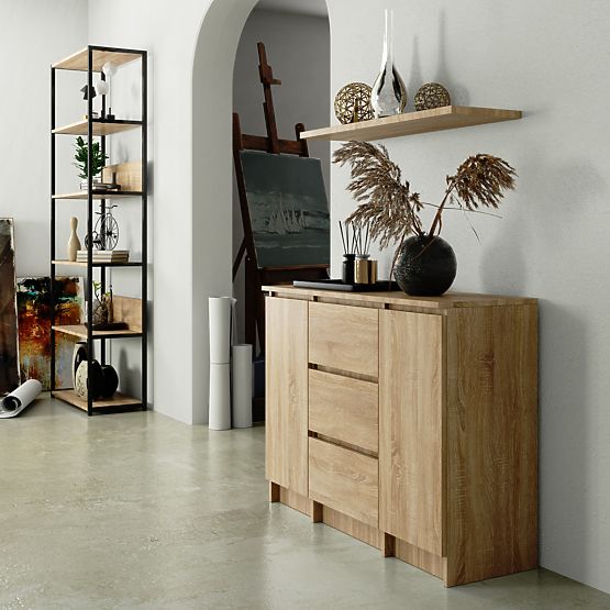 KOMODA K100 2D 3SZ PK HRAST SONOMA