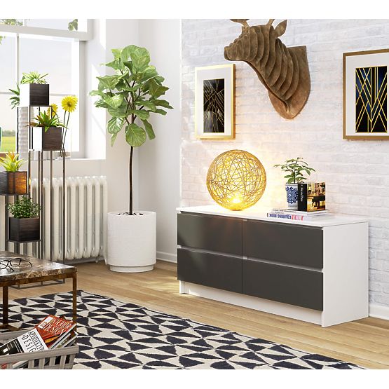 KOMODA K120 4SZ CLP PK BELA / SIVA