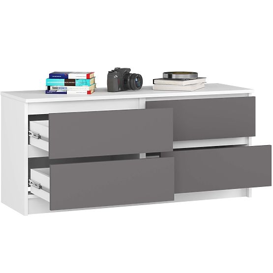 KOMODA K120 4SZ CLP PK BELA / SIVA