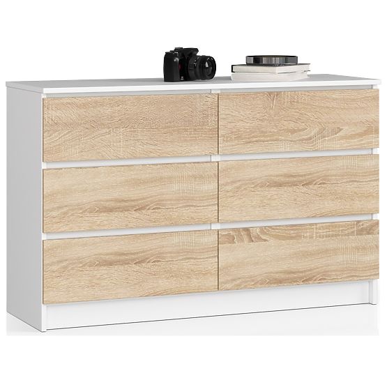 KOMODA K120 6SZ CLP PK BELA / SONOMA