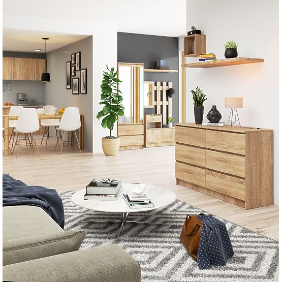 KOMODA K120 6SZ CLP PK HRAST SONOMA