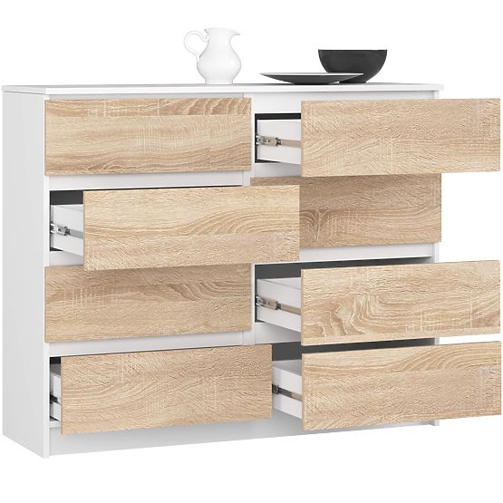 KOMODA K120 8SZ PK BELA / SONOMA