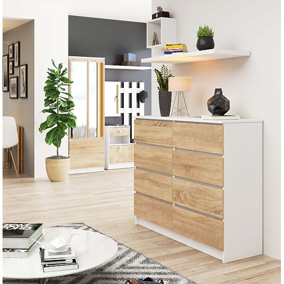 KOMODA K120 8SZ PK BELA / SONOMA