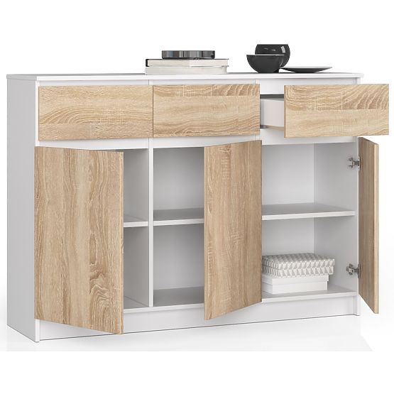 KOMODA K140 3D 3SZ CLP PK BELA / SONOMA