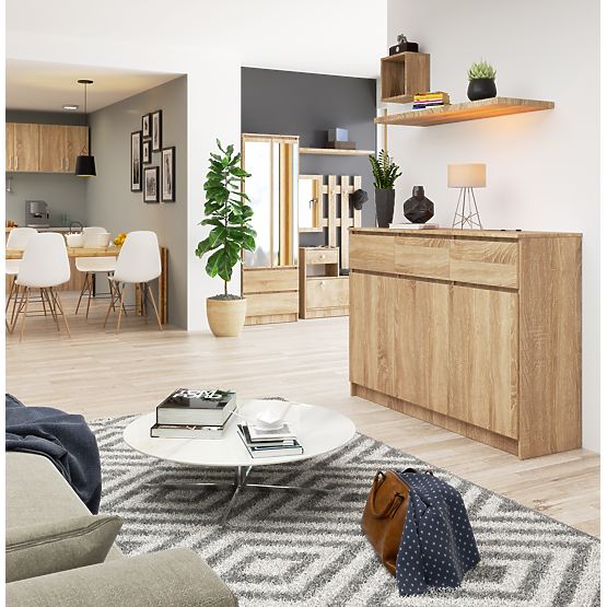 KOMODA K140 3D 3SZ CLP PK HRAST SONOMA