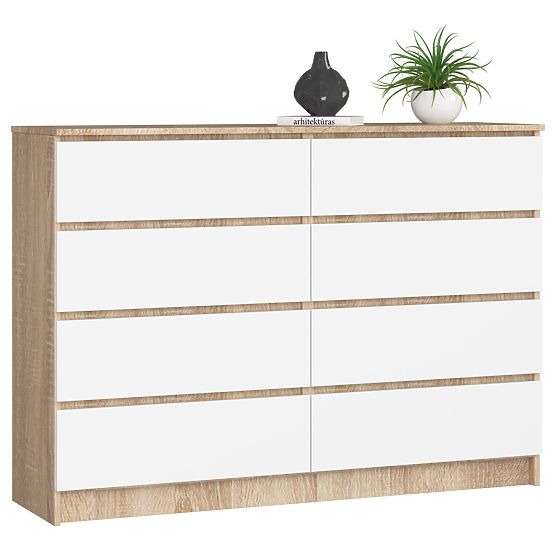 KOMODA K140 8SZ CLP PK SONOMA / BELA