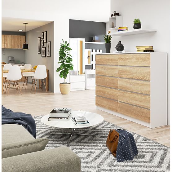 KOMODA K160 10SZ CLP PK BELA / SONOMA