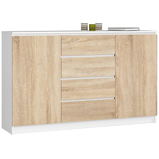 KOMODA K160 2D 4SZ CLP PK BELA / SONOMA