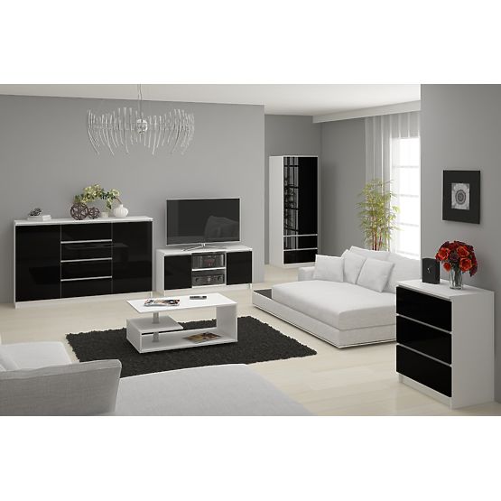 KOMODA K160 2D 4SZ CLP PK ČRNI SIJAJ