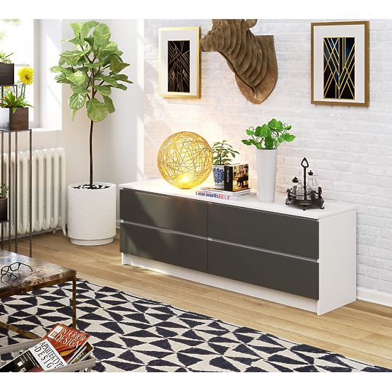 KOMODA K160 4SZ CLP PK BELA / SIVA