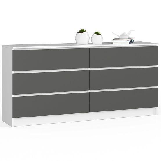 KOMODA K160 6SZ CLP PK BELA / SIVA