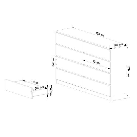 KOMODA K160 8SZ CLP PK BELA