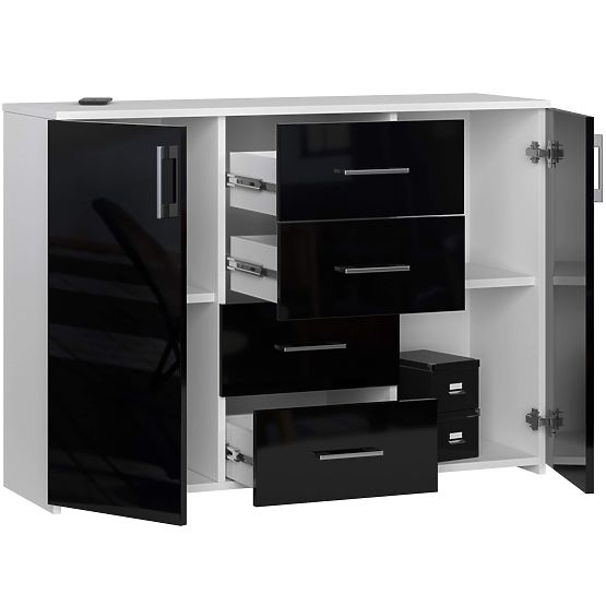 KOMODA K45 PK ČRNI LESK
