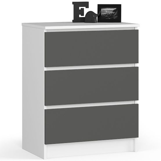 KOMODA K60 3SZ CLP BELA / SIVA