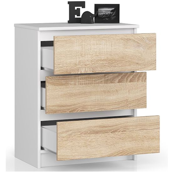 KOMODA K60 3SZ CLP BELA / SONOMA