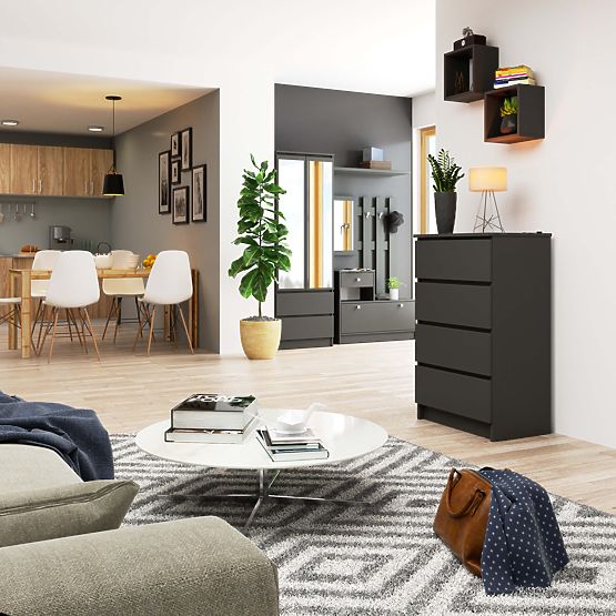 KOMODA K60 4SZ CLP PK GRAFIT SIVA